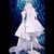 billige Anime-kostymer-Inspirert av Chobits Chii Anime  &quot;Cosplay-kostymer&quot; Japansk Cosplay Klær Kjoler Blonder Ermeløs Kjole Krage Ermer Til Dame / Armbind / Armbind / Satin