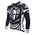 preiswerte Fahrradbekleidung damen-ILPALADINO Herren Langarm Fahrradtrikot Winter Sommer Polyester Totenkopf Motiv Lustig Fahhrad Trikot / Radtrikot Oberteile Bergradfahren Straßenradfahren warm halten UV-resistant Rasche Trocknung