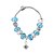 cheap Bead Bracelets-Blue Beads Charm Bracelet
