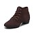 cheap Dance Boots-Women&#039;s Dance Sneakers Suede Sneaker Heel Lace-up Black Brown Blue Fuchsia 1&quot; - 1 3/4&quot;