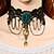cheap Necklaces-Elonbo The Strange Pattern and The Heart Style Vintage Gothic Lolita Collar Choker Pendant Necklace Jewelry
