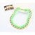 cheap Necklaces-Women&#039;s Statement Necklace - European Yellow, Green, Pink Necklace For