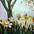 levne Olejové malby umělců-iarts®hand malované olejomalba stromy na jaře s napnuté rámem