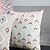 cheap Throw Pillows-4 pcs Cotton/Linen Pillow Cover, Geometric Country