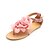 billige Sandaler til kvinder-Blå / Rosa / Elfenbensfarvet - Flad hæl - Kvinders Sko - Komfort - Kunstlæder - Hverdag - Sandaler