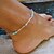 cheap Body Jewelry-Anklet Dainty Ladies Personalized Women&#039;s Body Jewelry For Party Daily Alloy Golden Silver