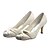 baratos Sapatos de Salto Alto de mulher-Cetim elegante e laço Stiletto Heel Bombas sapatos de casamento (mais cores)