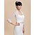cheap Wraps &amp; Shawls-Wedding  Wraps Coats/Jackets Long Sleeve Tulle Ivory Wedding / Party/Evening / Casual 25cm T-shirt Open Front