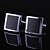 cheap Religious Jewelry-Dress Black and Silver Mens Cufflinks (1pair) Christmas Gifts