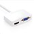 cheap Mac Accessories-Mini DisplayPort Mini DP Thunderbolt Male to VGA+1080P HDMI Female Adapter Lightning  Projector Cable for Mac 18CM