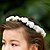 baratos Capacete de Casamento-lindo papel / de cetim flor do casamento coroa menina de flor / headpiece