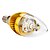 abordables Ampoules multipack-Ampoules Bougie Décorative Blanc Chaud C E14 3 W 3 LED Haute Puissance 300 LM K AC 85-265 V