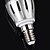 cheap Light Bulbs-E14 5W 400LM 2700K LED Candle Style White Light Bulb (90~265V) 15000 Hours Life CE Certified-Silver