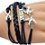 cheap Bracelets-Women&#039;s Layered Wrap Bracelet - Multi Layer Bracelet Black For Party Daily