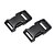 cheap Camping Tools, Carabiners &amp; Ropes-Luggage Strap Belt Clip Plastic Side Release Buckles 20mm - Black (2-Pieces Pack)
