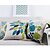 cheap Throw Pillows-4 pcs Cotton/Linen Pillow Cover, Floral Country