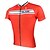 cheap Women&#039;s Cycling Clothing-ILPALADINO Men&#039;s Short Sleeve Cycling Jersey Red Bike Jersey Top Breathable Quick Dry Ultraviolet Resistant Sports 100% Polyester Mountain Bike MTB Road Bike Cycling Clothing Apparel