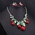 cheap Jewelry Sets-Jewelry Set Statement Necklaces Cherry Fruit Alloy Luxury Vintage Statement Jewelry Bridal Colorful European Jewelry For Wedding