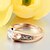 זול טבעות-טבעת הטבעת יהלום סוליטר זהב רוז גולד זירקוניה מעוקבת ציפוי זהב אהבה נשים עיצוב מיוחד 6 7 8 9 / בגדי ריקוד נשים / טבעת הצהרה