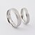 cheap Rings-Men&#039;s Women&#039;s Couple Rings Black Silver Titanium Steel Round Daily Casual Costume Jewelry