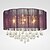 cheap Ceiling Lights-Modern Crystal Ceiling Lamp  6 Lights With Purple Flower Lamp Shade