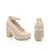 cheap Women&#039;s Heels-Women&#039;s Spring Summer Fall Winter Platform Leatherette Office &amp; Career Dress Party &amp; Evening Chunky Heel Platform Blue Pink Beige