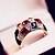 cheap Rings-Women&#039;s Band Ring - Gold Plated, Alloy Fashion 6 For Wedding / Party / Daily / Crystal / Rhinestone