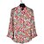 cheap Women&#039;s Blouses &amp; Shirts-Women&#039;s Flower Print Slim Shirt