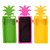 preiswerte Hüllen fürs iPhone 5-Ananas mit einer Brille Design Silikon Soft Case für iPhone 5/5S (verschiedene Farben)