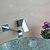 cheap Bathroom Sink Faucets-Bathroom Sink Faucet - Waterfall Chrome Wall Mounted Two Holes / Single Handle Two Holes