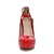 abordables Tacones de mujer-Mujer Zapatos Cuero Patentado Primavera / Verano Tacón Stiletto / Plataforma Blanco / Negro / Rojo / Vestido