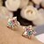 voordelige Oorbellen-Leuke sieraden Mini Kleurrijke Vergulde Set Auger Concave Pentagram Stud oorbellen voor vrouwen