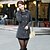 billige Kåper og trenchcoats-Taichang ™ kvinner Double-breasted Wool Coat