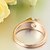 preiswerte Ringe-Bandring Diamant Solitär Gold Rosegold Zirkonia vergoldet Liebe damas Einzigartiges Design 6 7 8 9 / Damen / Statement-Ring