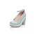 cheap Women&#039;s Heels-Women&#039;s Spring Summer Fall Winter Platform Leatherette Office &amp; Career Dress Party &amp; Evening Chunky Heel Platform Blue Pink Beige