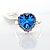 billige Vip Deal-J &amp; G kvinders hjerte Shape Elegant krystal Ring