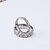 levne Fashion Ring-Pánské Dámské Snubní prsteny Stříbrná Titanová ocel Kulatý Módní Denní Ležérní Kostýmní šperky