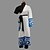 abordables Costumes de manga-Inspiré par Gintama Gintoki Sakata Manga Costumes de Cosplay Costumes Cosplay Kimono Manteau Pantalon Ceinture Veste Kimono Pour Masculin