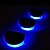abordables Lumières de cordes solaires-Pont lumières 6pcs 2LED Bleu solaires mur escalier garde-corps Passerelle lampe extérieure