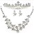 economico Parure di gioielli-Alloy elegante con strass e perla monili di nozze (Compreso Tiara, collana e orecchini)