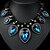 cheap Vip Deal-Tango Fashion Jewelry Rhinestone Necklace(Green,BlueNZ0080)