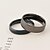 levne Fashion Ring-Pánské Dámské Snubní prsteny Černá Stříbrná Titanová ocel Kulatý Denní Ležérní Kostýmní šperky