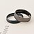 cheap Rings-Men&#039;s Women&#039;s Couple Rings Black Silver Titanium Steel Round Daily Casual Costume Jewelry