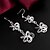 cheap Earrings-Women&#039;s Cubic Zirconia Drop Earrings - Zircon, Silver Plated Fashion Jewelry Silver For Daily