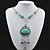 cheap Jewelry Sets-Women&#039;s Jewelry Set Turquoise Alloy Necklaces Earrings For Party Birthday Engagement Gift Daily Wedding Gifts