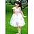 cheap Dresses-Floral Sleeveless Dress White 3-4 Years(110cm)
