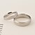 cheap Rings-Men&#039;s Women&#039;s Couple Rings Black Silver Titanium Steel Round Daily Casual Costume Jewelry