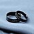 cheap Rings-Couple&#039;s Couple Rings Black Titanium Steel Round Heart Love Heart Daily Casual Costume Jewelry