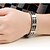 voordelige Religieuze Sieraden-Lederen armbanden Dames Uniek ontwerp Modieus Leder Armband sieraden Zilver / Zwart Voor Kerstcadeaus Bruiloft Feest Dagelijks Causaal / Siliconen / Titanium Staal