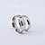 levne Fashion Ring-Pánské Dámské Snubní prsteny Stříbrná Titanová ocel Kulatý minimalistický styl Evropský Denní Ležérní Kostýmní šperky